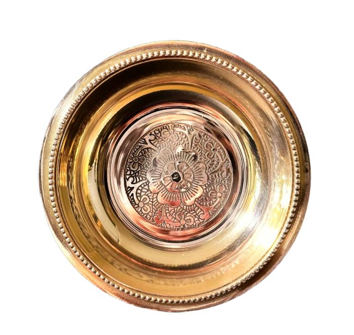 Brass Thali Set of 7 items, 12inch- Exquisite Tableware for Elegant Dining