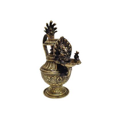 Sukunda Nepali Brass Lamp - Handcrafted Elegance for Spiritual Illumination