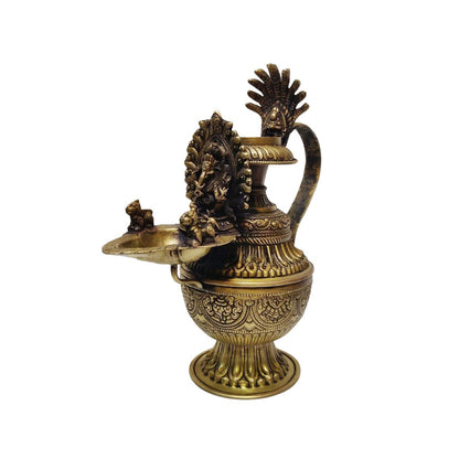 Sukunda Nepali Brass Lamp - Handcrafted Elegance for Spiritual Illumination