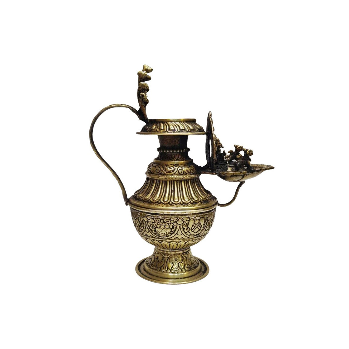 Sukunda Nepali Brass Lamp - Handcrafted Elegance for Spiritual Illumination