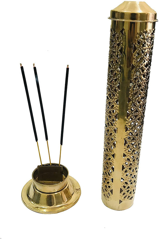 Brass Incense Stick Holder Tower 10inch