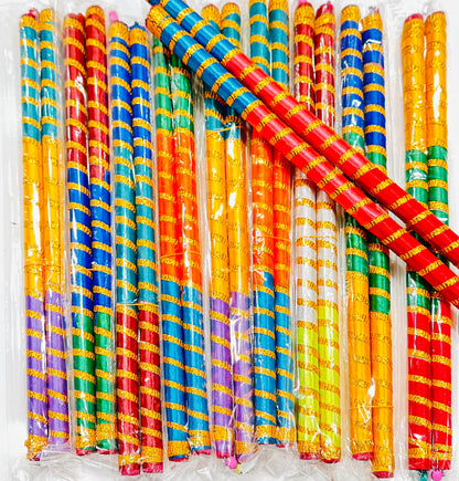 Dandia Sticks Multicolor Dandiya Sticks for celebration and festival