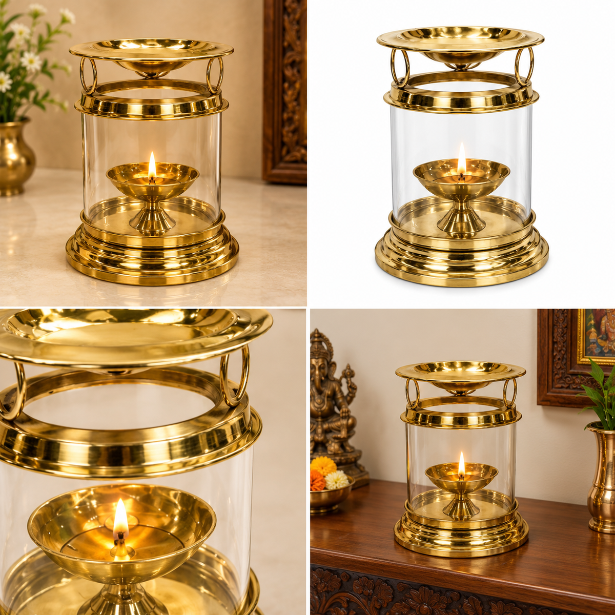 Ashta Deep – Brass Aarti & Puja Gift Set