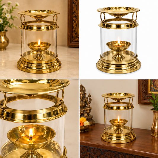 Ashta Deep – Brass Aarti & Puja Gift Set
