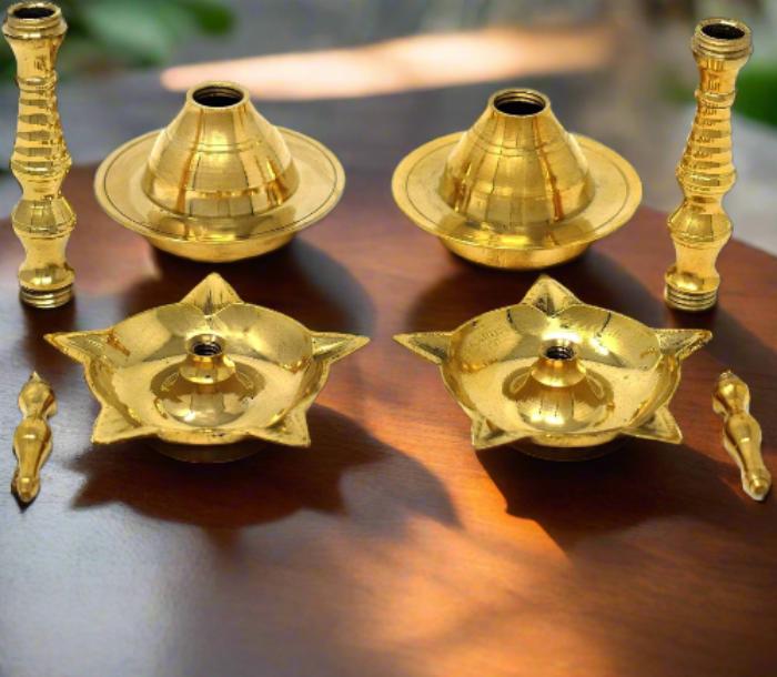 Kerala Diya- Traditional Brass Oil Lamp